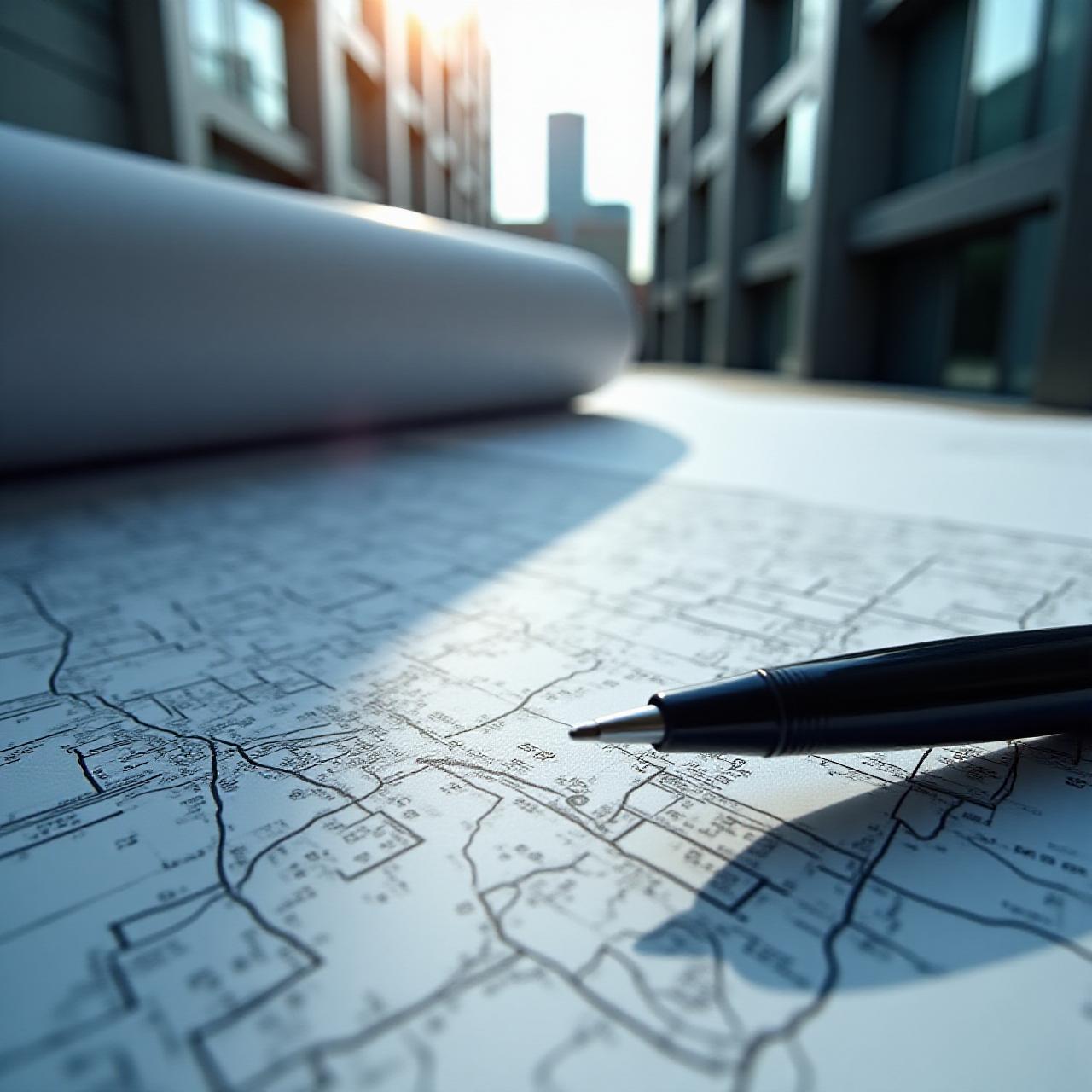 Detalle primer plano de planos arquitectónicos y estructuras de hormigón